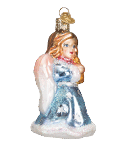 Englekor julepynt blå