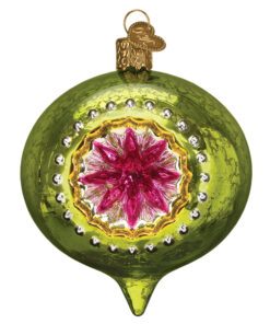 Grøn reflektor julekugle