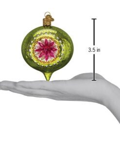 Grøn reflektor julekugle