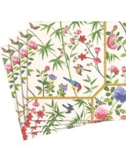 Frokostserviet kinesisk tapet cream