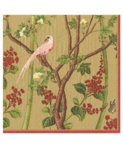 Frokostserviet scots wallpaper guld