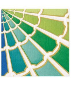 Serviet farvehjul blå/grøn