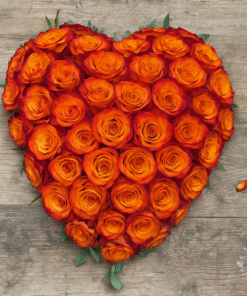 Alternative view of Hjerte med roser